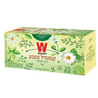 חליטת קמומיל ונענע ללא קפאין הגן הקסום 25 שקיקים