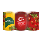 מחית עגבניות קלה פסאטה 100% טבעי יכין 3 * 400 גרם