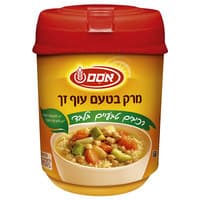 מרק בטעם עוף זך מרכיבים טבעיים פרווה אסם 400 גרם