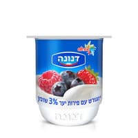 יוגורט ביו עם פירות יער 3% דנונה 150 גרם