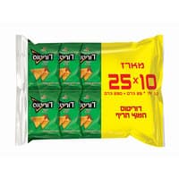 חטיף תירס מתובל בטעם חמוץ חריף דוריטוס 10 * 25 גרם