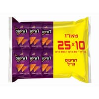 חטיף תירס מתובל בטעם גריל דוריטוס 10 * 25 גרם