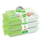 מגבונים לחים ללא בישום סנסיטיב קר האגיס 3 * 56 יחידות