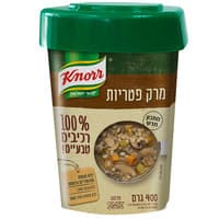 אבקת מרק פטריות מרכיבים טבעיים קנור 400 גרם