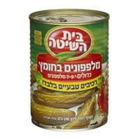 מלפפונים בחומץ גדולים 7-9 בית השיטה 560 גרם