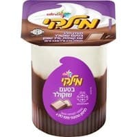 מילקי מעדן חלב בטעם שוקולד עם קצפת 7% שטראוס 133 גרם