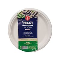 צלחות ענקיות מקנה סוכר הנמל 25 יחידות